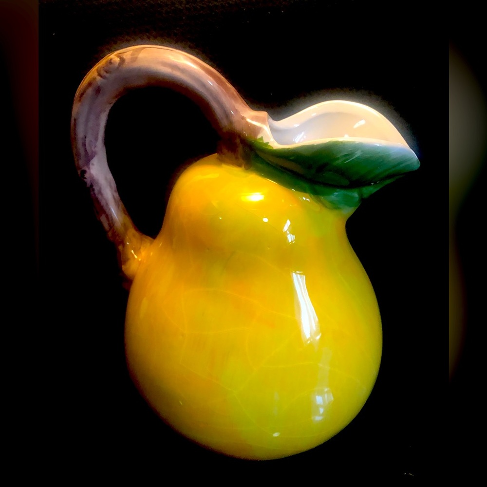 Beautiful pear pitcher made by apropos